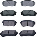 Replacement Ceramic Brake Pads Front & Rear for 2010-2017 Tucson