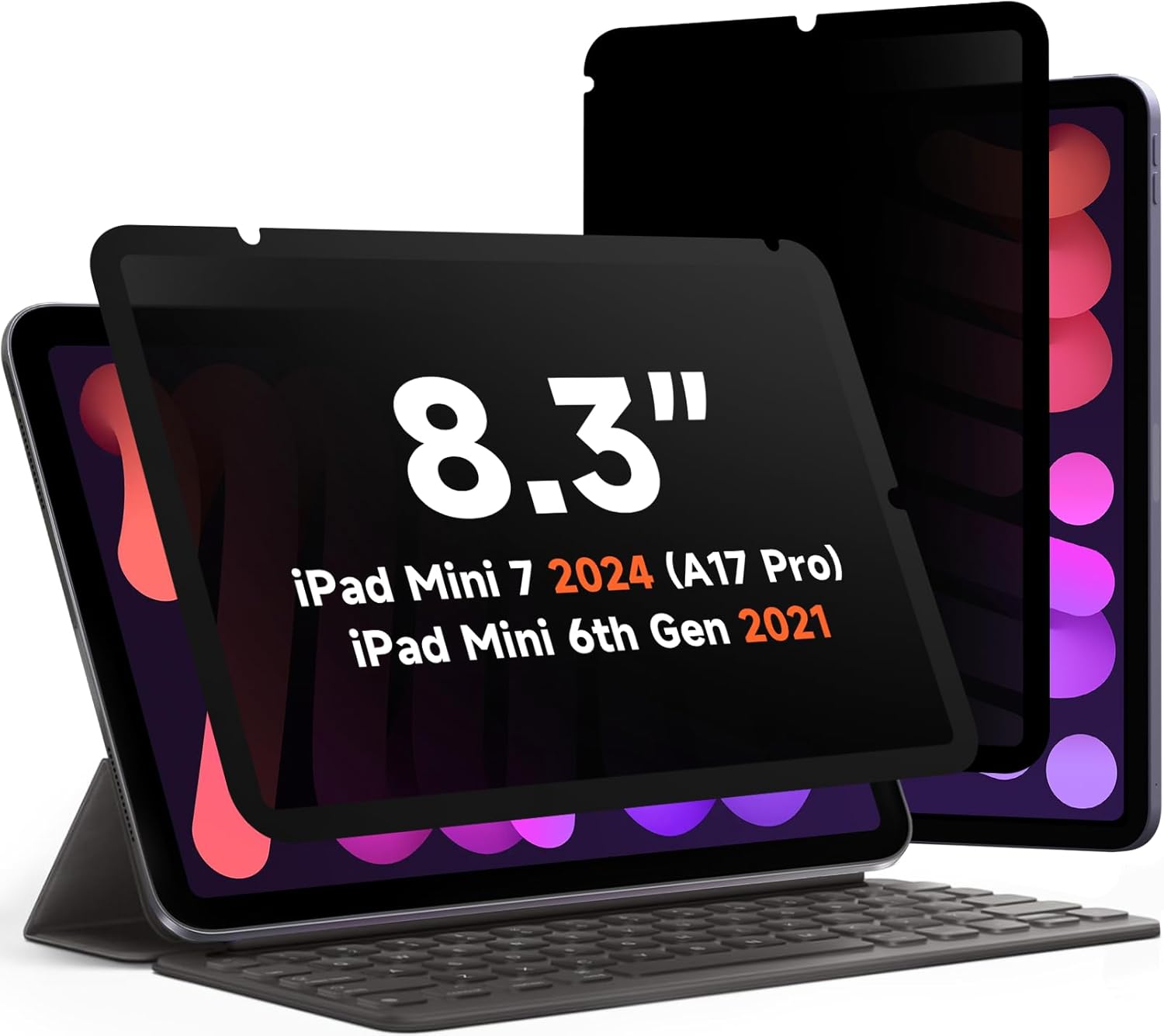 360 Privacy Screen Protector for iPad Mini 6 and Mini 7 Models