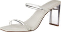 Avery Square Toe Two Strap High Heeled Sandal - Chic 3in Heel will
