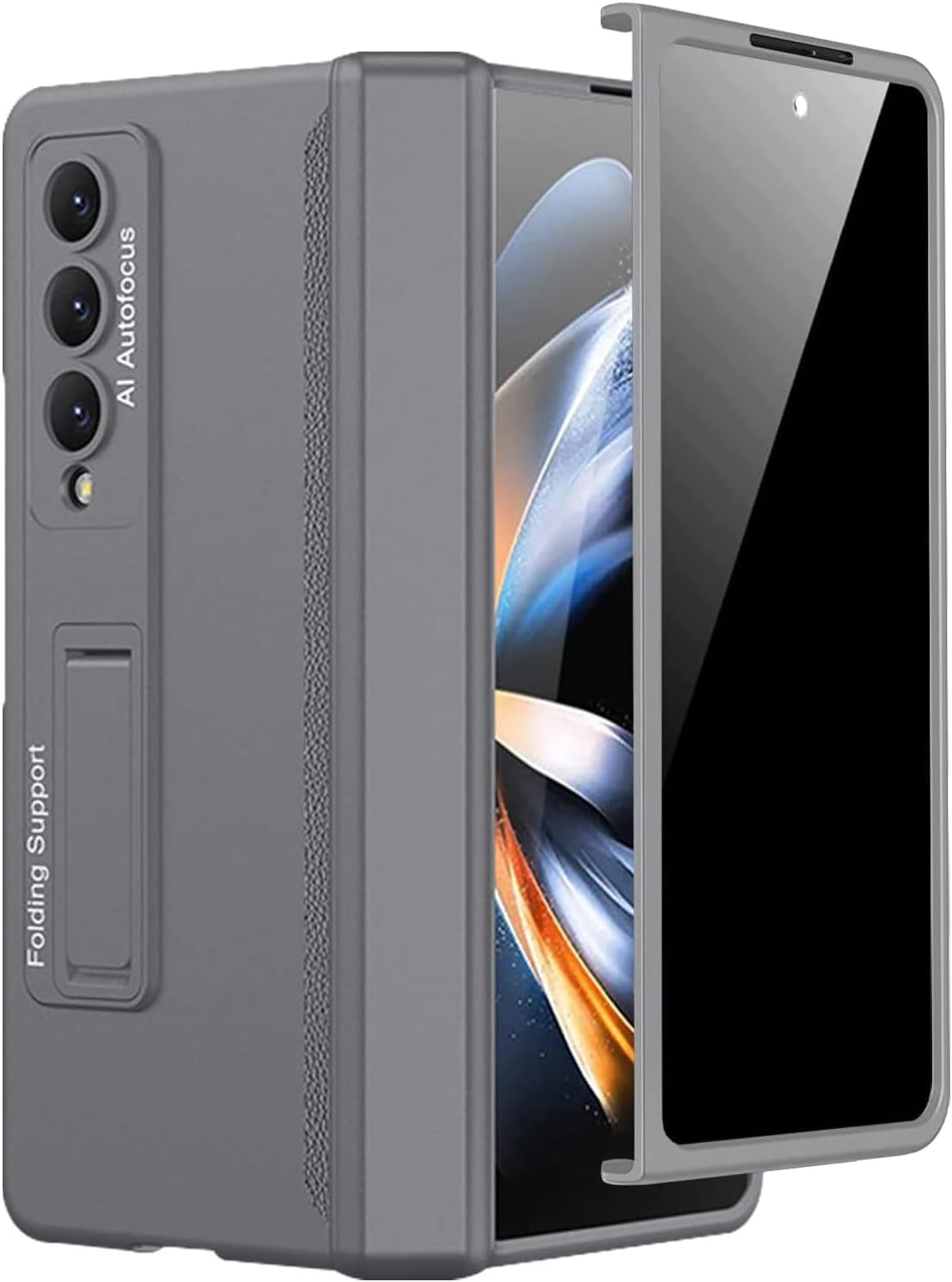 Miimall Galaxy Z Fold 4 Case with Privacy Screen Protector