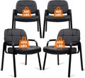 CLATINA Big & Tall 400 lbs Waiting Room Guest Chair Set of 4 - Wide