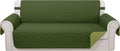 Reversible Oversized Sofa Covers 68in Seat - Huntergreen/Sage