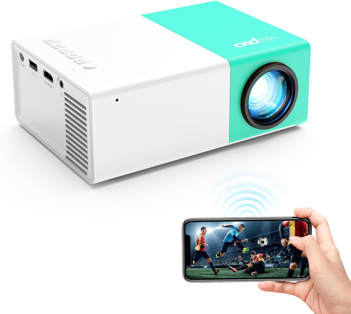 WiFi Mirroring Portable Projector - Connect Any Device Easily!