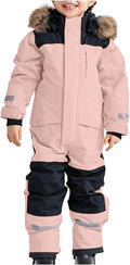 Snow Suit for Kids One Piece Snowsuit - Waterproof Warm (Style 8411)