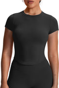 Aoxjox Women's Active Short Sleeve T-Shirts for Fitness and Yoga