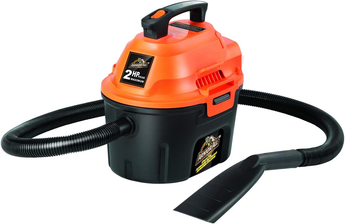 Powerful 2.5 Peak HP Armor All 2.5 Gal Shop Vacuum