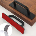 12 Pack 4 1/4 in Matte Black Self-Adhesive Cabinet Handles - Easy