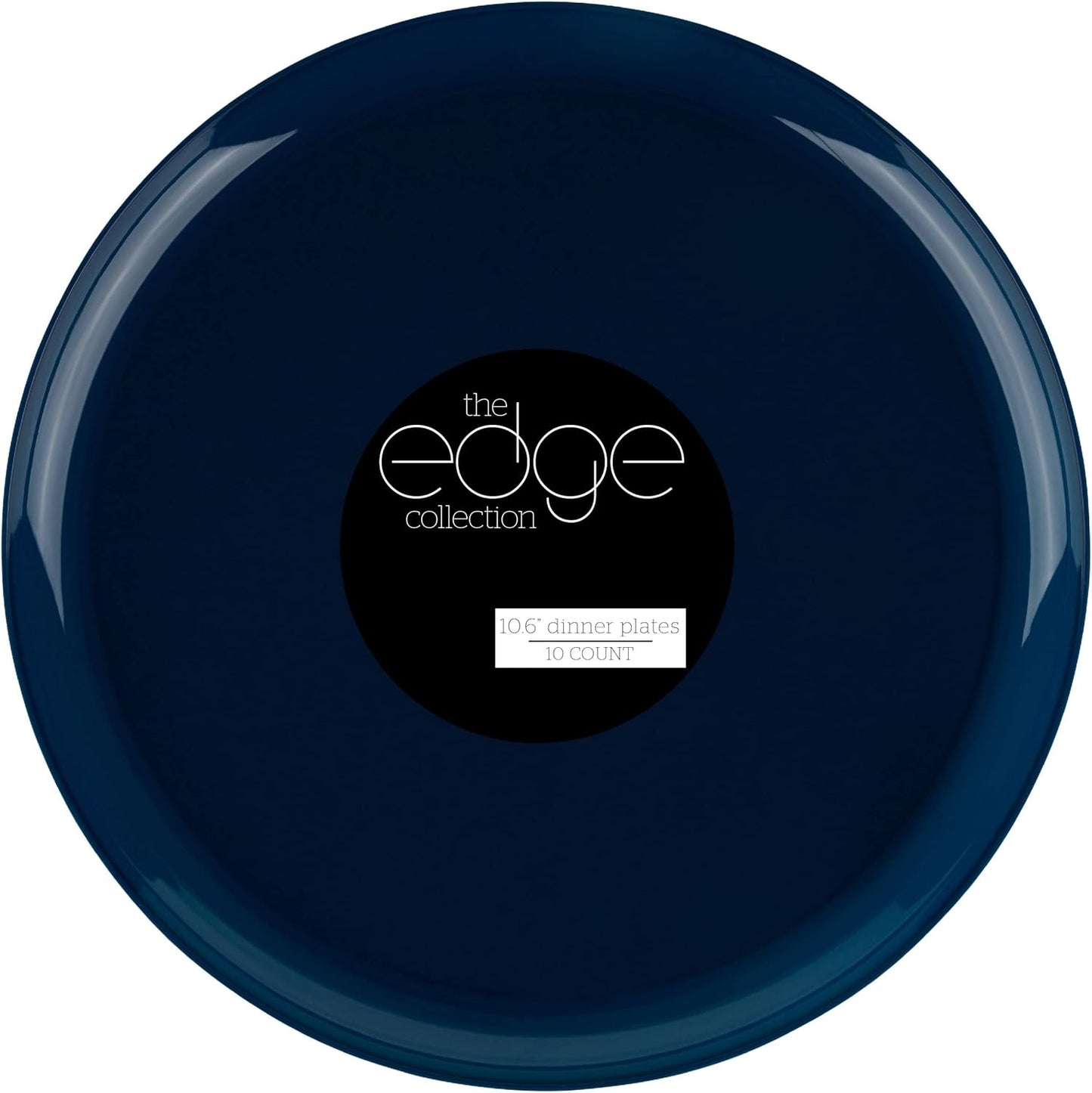 Dark Blue Plastic Party Plates for Elegant Gatherings and Events