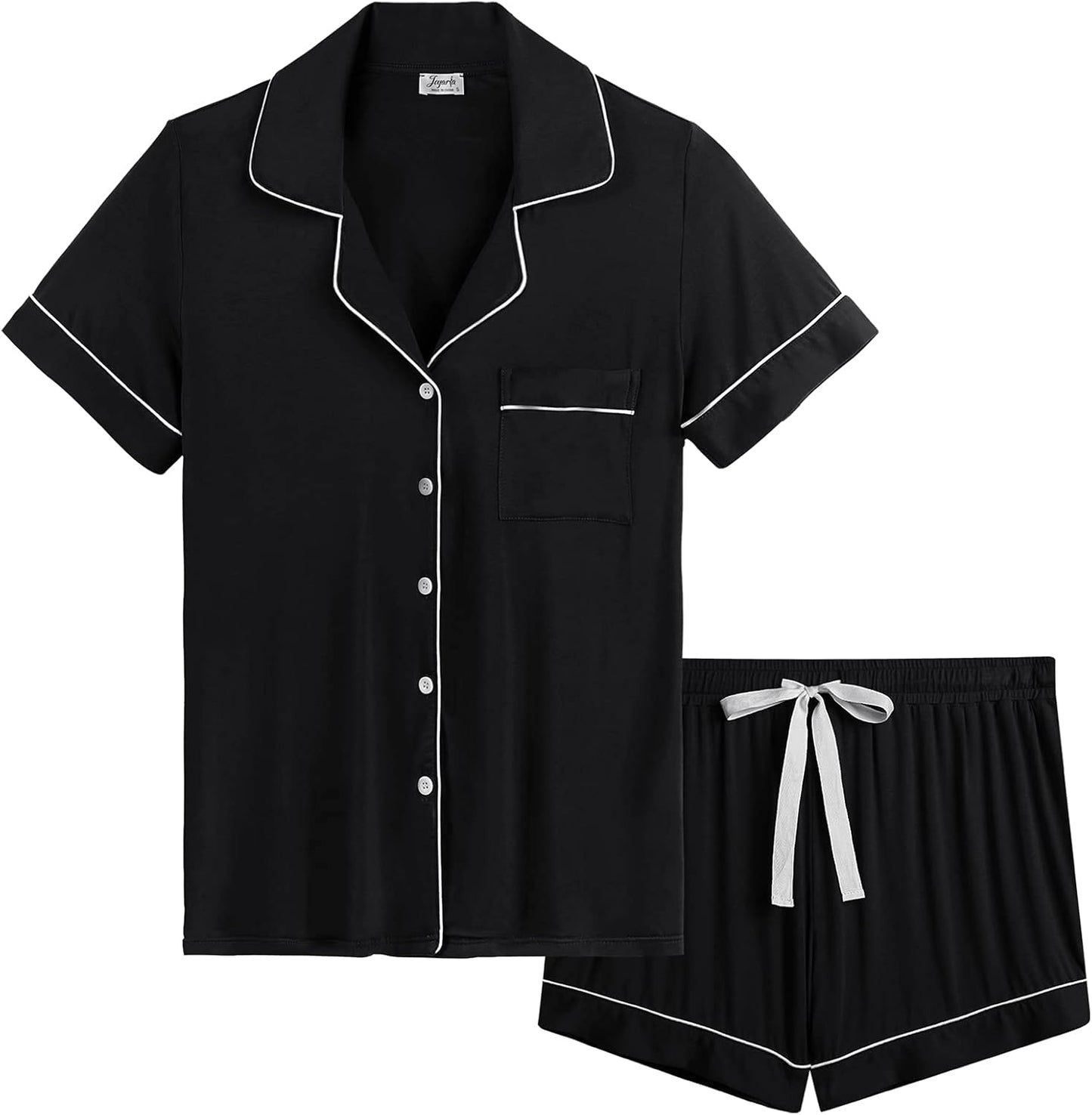 Bamboo Viscose Super Soft Pajama Shorts Set for Women S-XXL