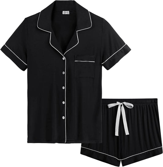Bamboo Viscose Super Soft Comfy Summer Pajama Shorts Set