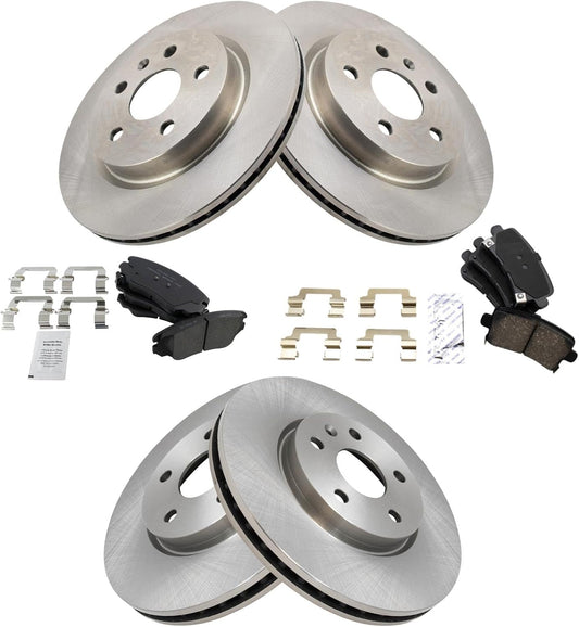 TRQ Brake Pad & Rotor Kit for Buick LaCrosse and Chevrolet