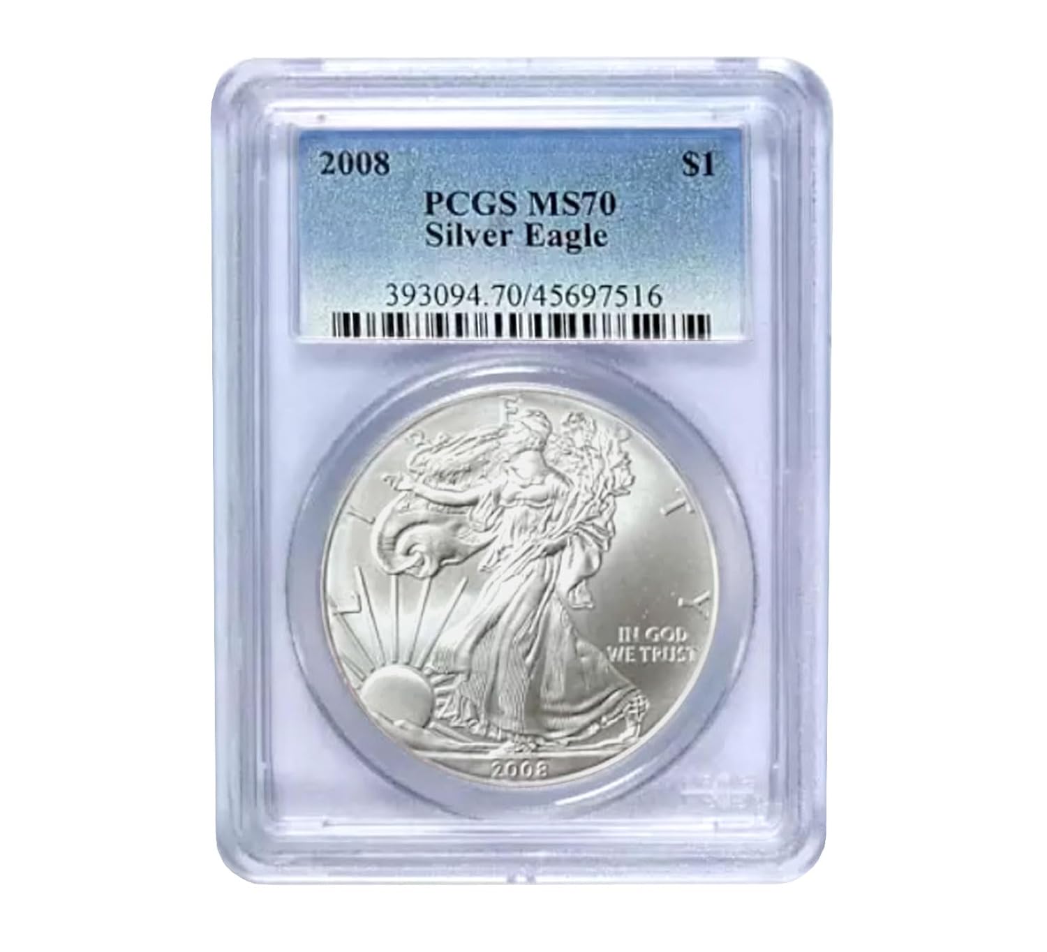 USA 2008 $1 American Silver Eagle Coin - MS69 PCGS Review