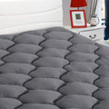 California King Mattress Pad Fitted Quilted Cotton Cooling Topper