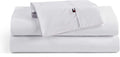 Cotton Percale Sheet Set White Twin - Crisp, Breathable Bedding