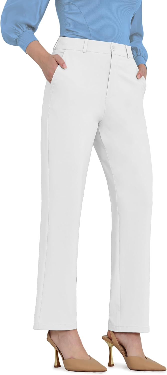 Bamans Dress Pants for Women - Tummy Control Office Trousers