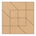 Large Arkansas Crossroads Unfinished Barn Quilt Square Wooden Sign