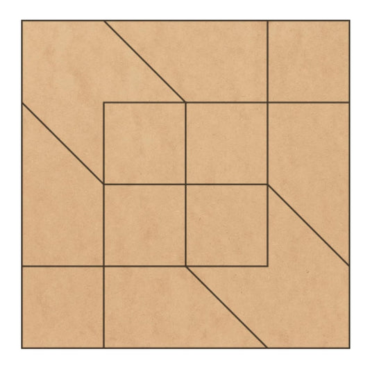 Large Arkansas Crossroads Unfinished Barn Quilt Square Sign