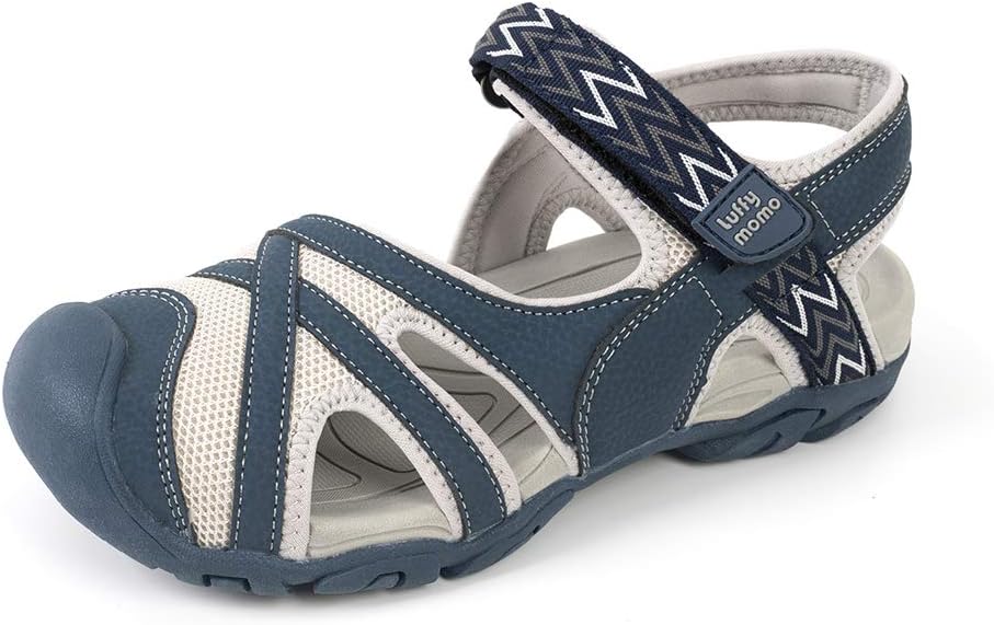 LUFFYMOMO Womens Closed Toe Hiking Sandals