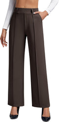 Dress Pants for Women Wide Leg High Waisted Work Pants - Stretchy