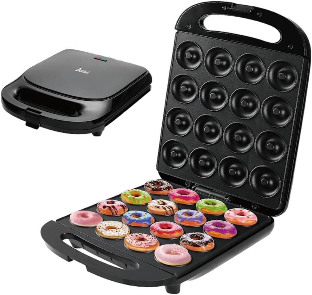 Double-Side Heating Mini Donut Maker - Non-Stick & Kid-Friendly!