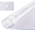 VEVOR Plastic Table Cover 48 x 48 in - Clear PVC Desk Mat Protector