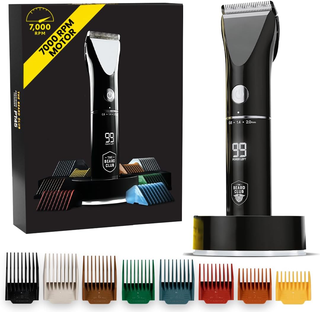 Beard Trimmer for Men - Cordless Rechargeable with 45 Lengths