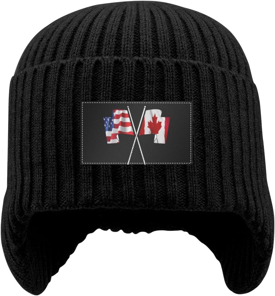 Fleece-Lined Beanie with Ear Flaps - Warm & Stylish
