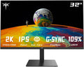 32 2K 1440P 100Hz Frameless Monitor: Gaming & Office Ready