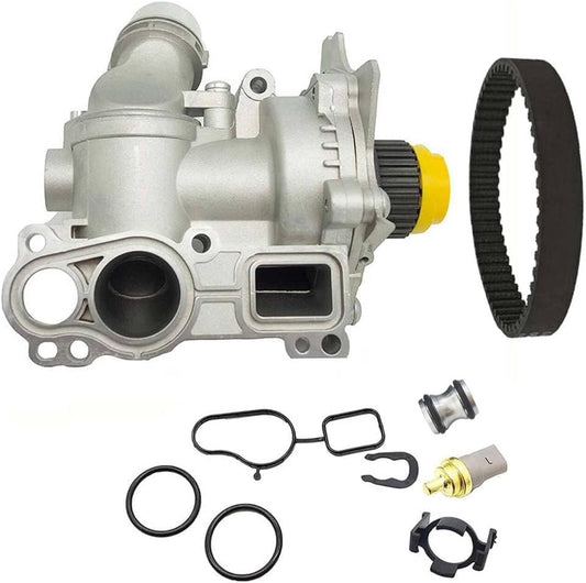 Aluminum Water Pump with Belt for Audi VW 2.0T TSI Engine