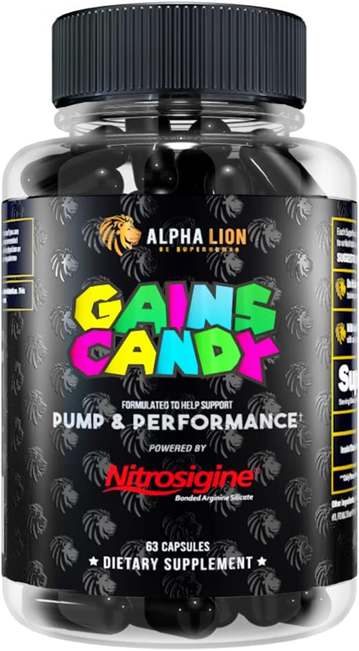 Gains Candy Nitrosigine Supplement for Muscle Pump & Focus