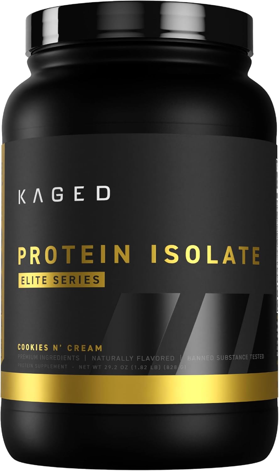 Kaged Whey Protein Isolate Elite Powder for Muscle Recovery