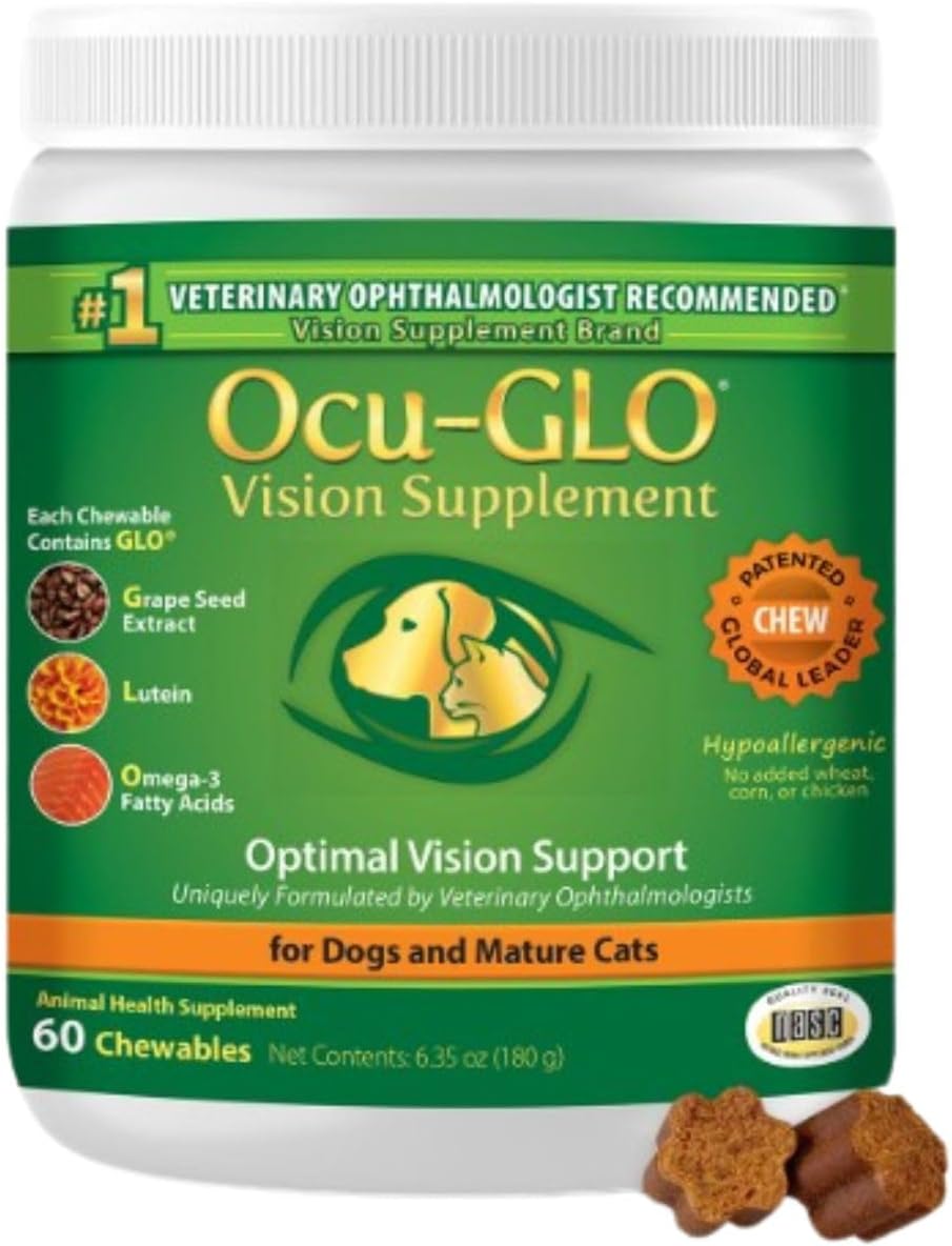 Ocu-GLO Cat & Dog Senior Supplement for Eye Support Chewables