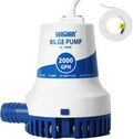 WASSERMANN 2000GPH Prime Bilge Pump 12V - Heavy-Duty Marine Pump