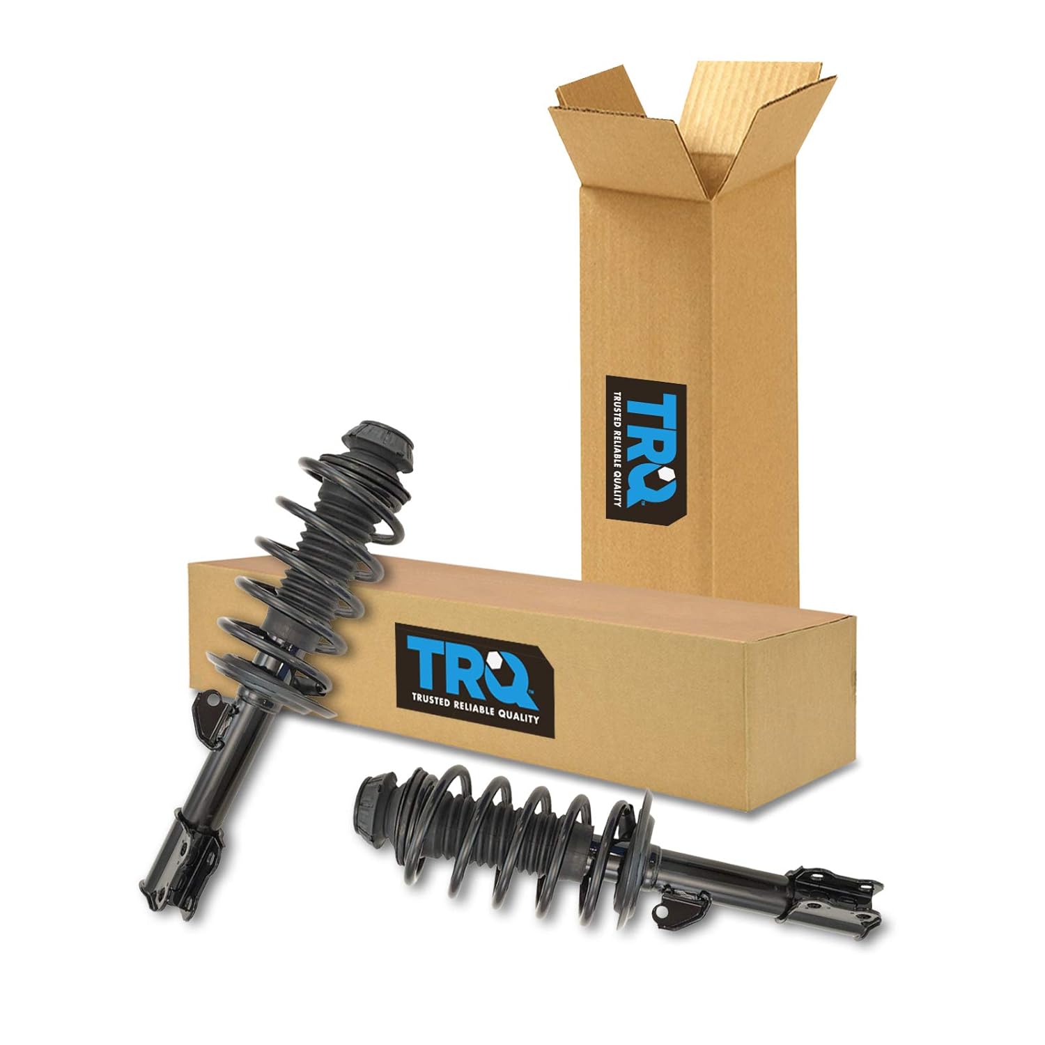 TRQ Front Strut & Coil Spring Assembly Set for Toyota Prius C