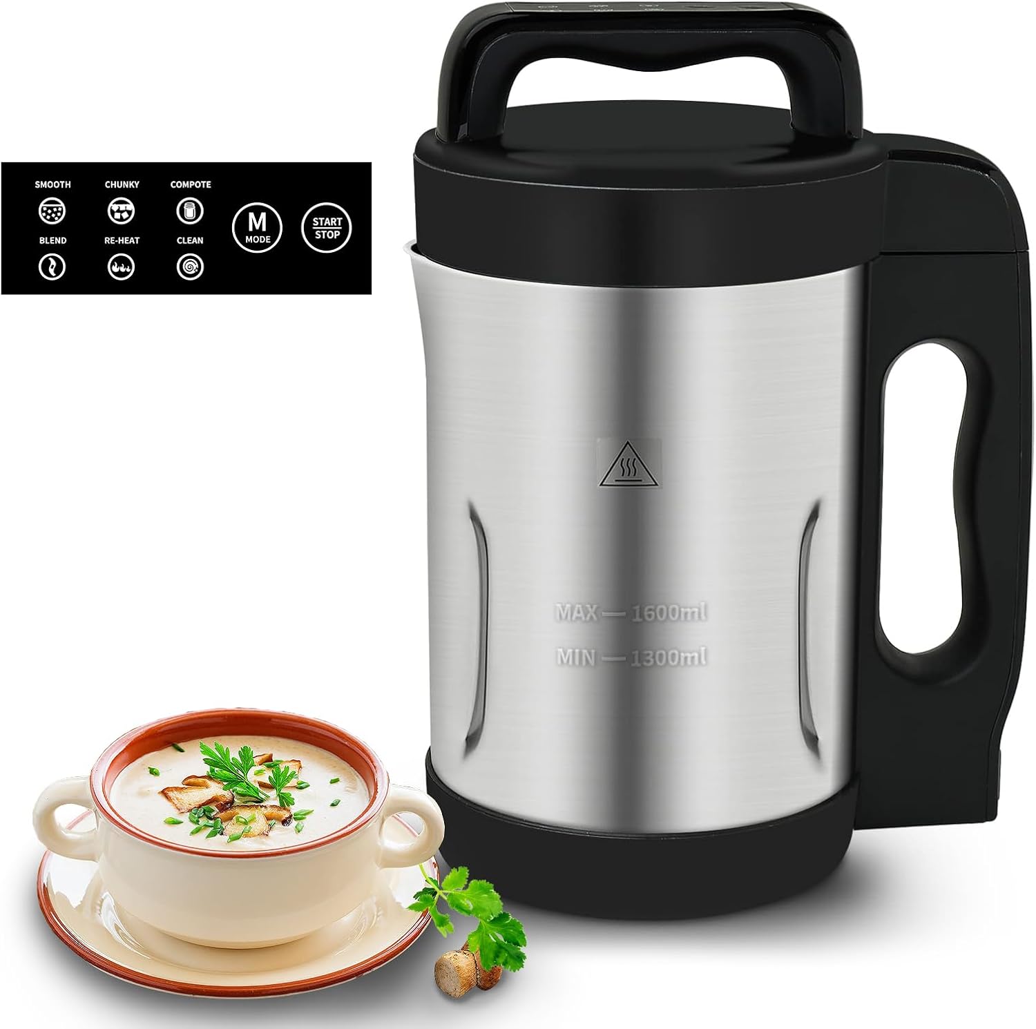 Potlimepan: 6-in-1 Soup Maker with LCD Panel