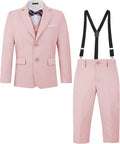 MAGE MALE Boys 5 Piece Formal Dress Suit Set in Various Colors