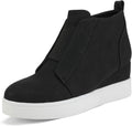 DREAM PAIRS Womens Platform Wedge Sneakers Ankle Booties (Style YMLL)