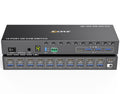 10 Port HDMI KVM Switch 4K@60Hz - Share 1 Monitor and 4 USB Devices