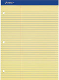 Ampad Double Sheets Pad Law Rule 8.5 x 11.75 in - Canary Notepad