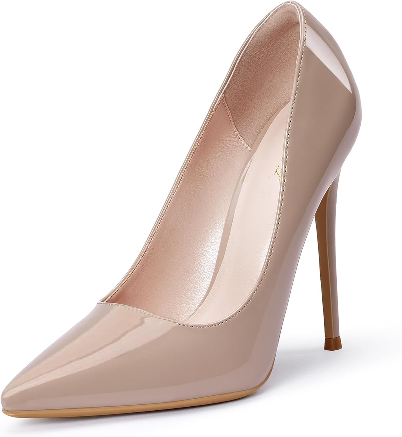 GENSHUO Women's 4.7 Inch Pumps Pointy Toe Stiletto Heels