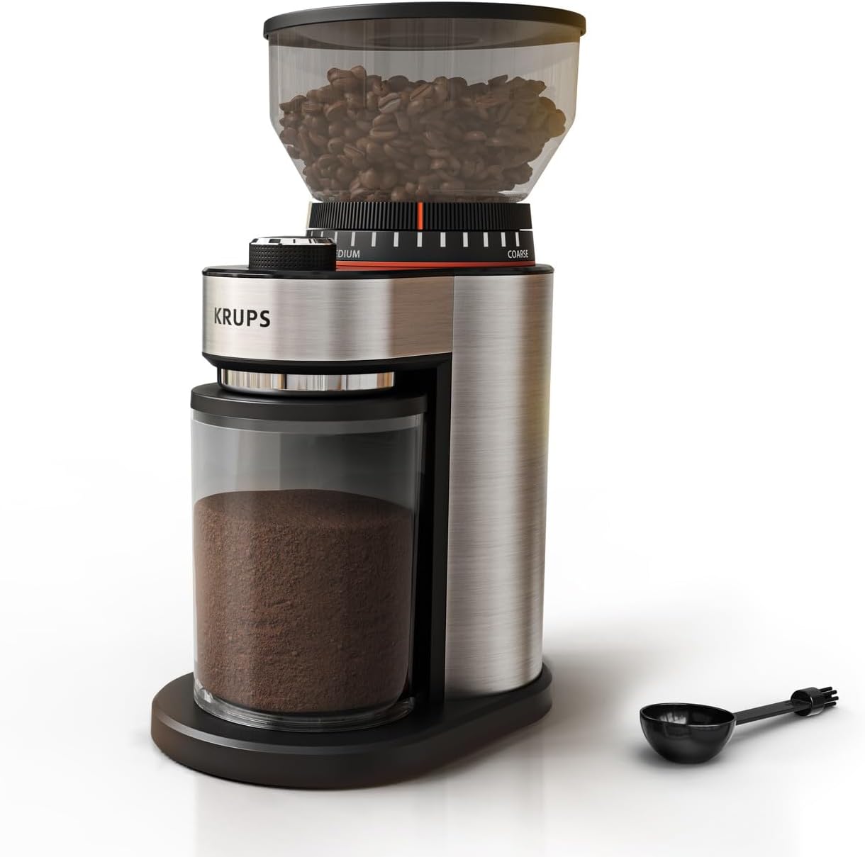 KRUPS Flat Burr Coffee Grinder: Precision Grinding Made Easy