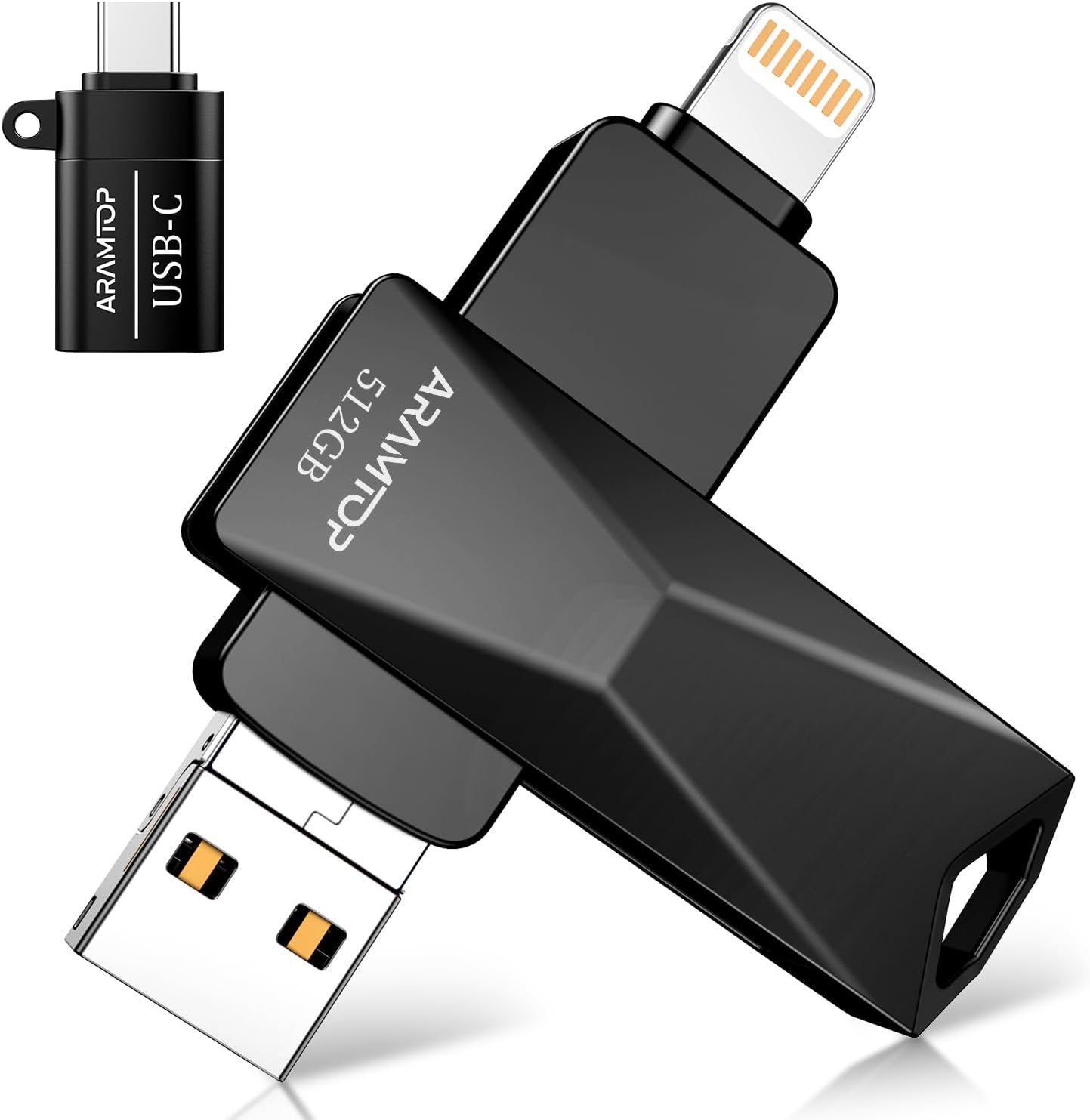 Photo Stick Memory Stick 512GB for iPhone, Android, PC Use