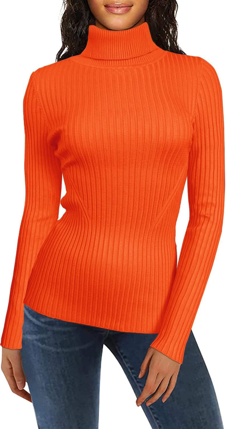 v28 Turtleneck Ribbed Sweaters for Women - Cute and Sexy Style