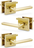 Linkaa Pivacy Door Lever Gold Satin Brass - Heavy Duty Interior