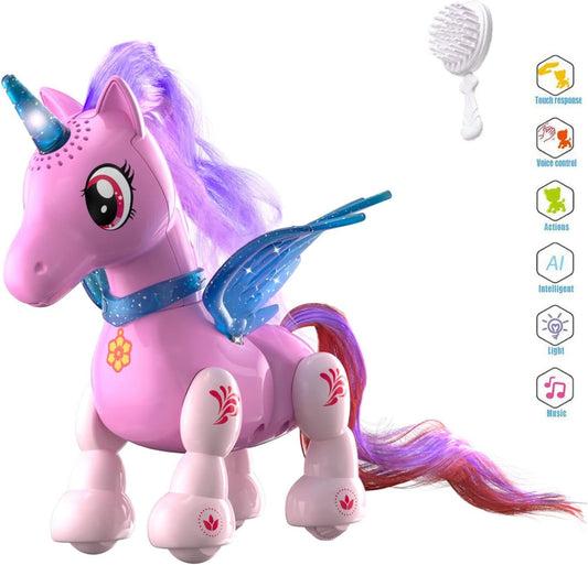 Interactive Walking Unicorn Toy - Perfect Gift for Girls!