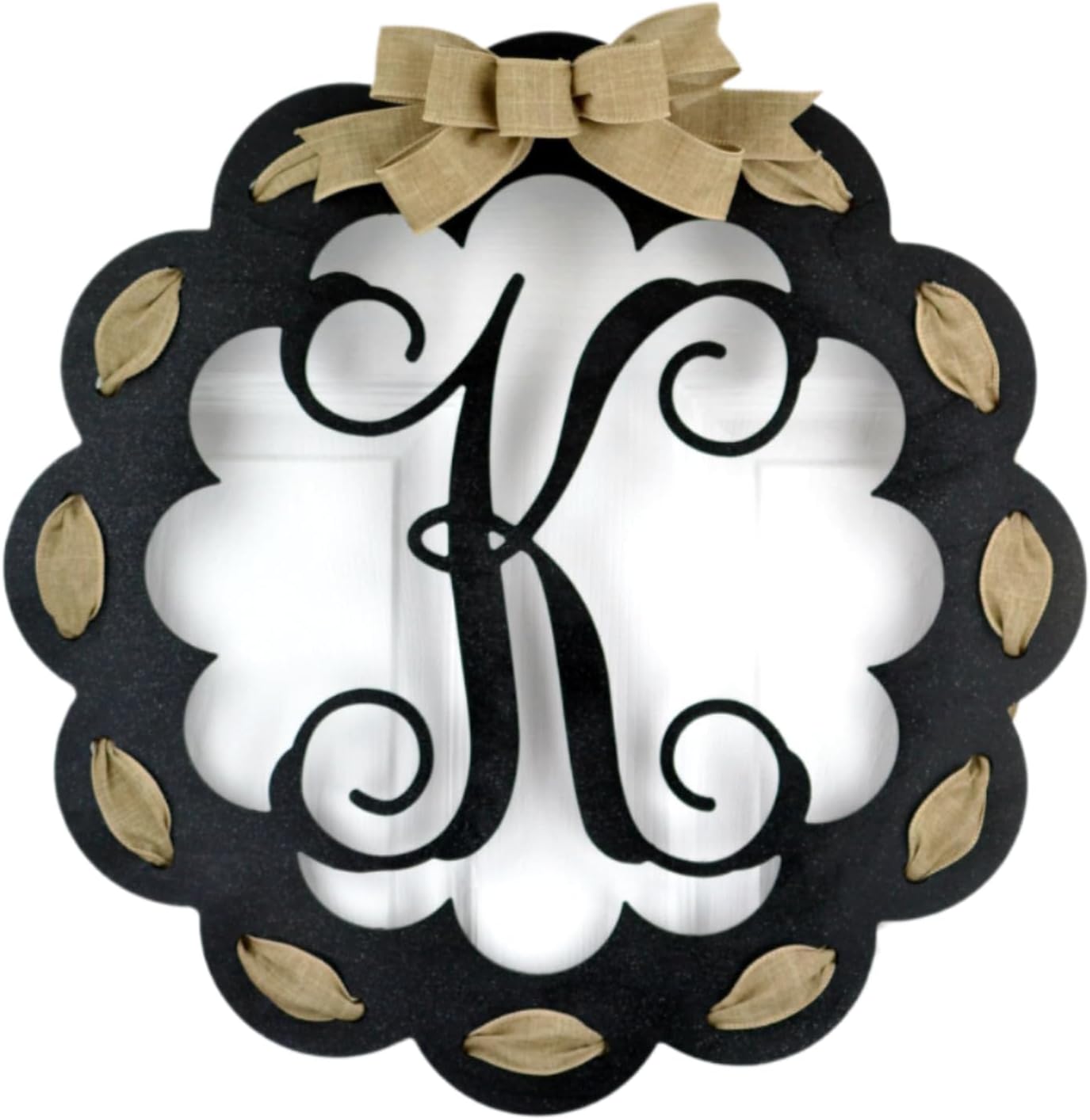 Monogrammed Door Hanger with Letter L - Perfect Gift Idea