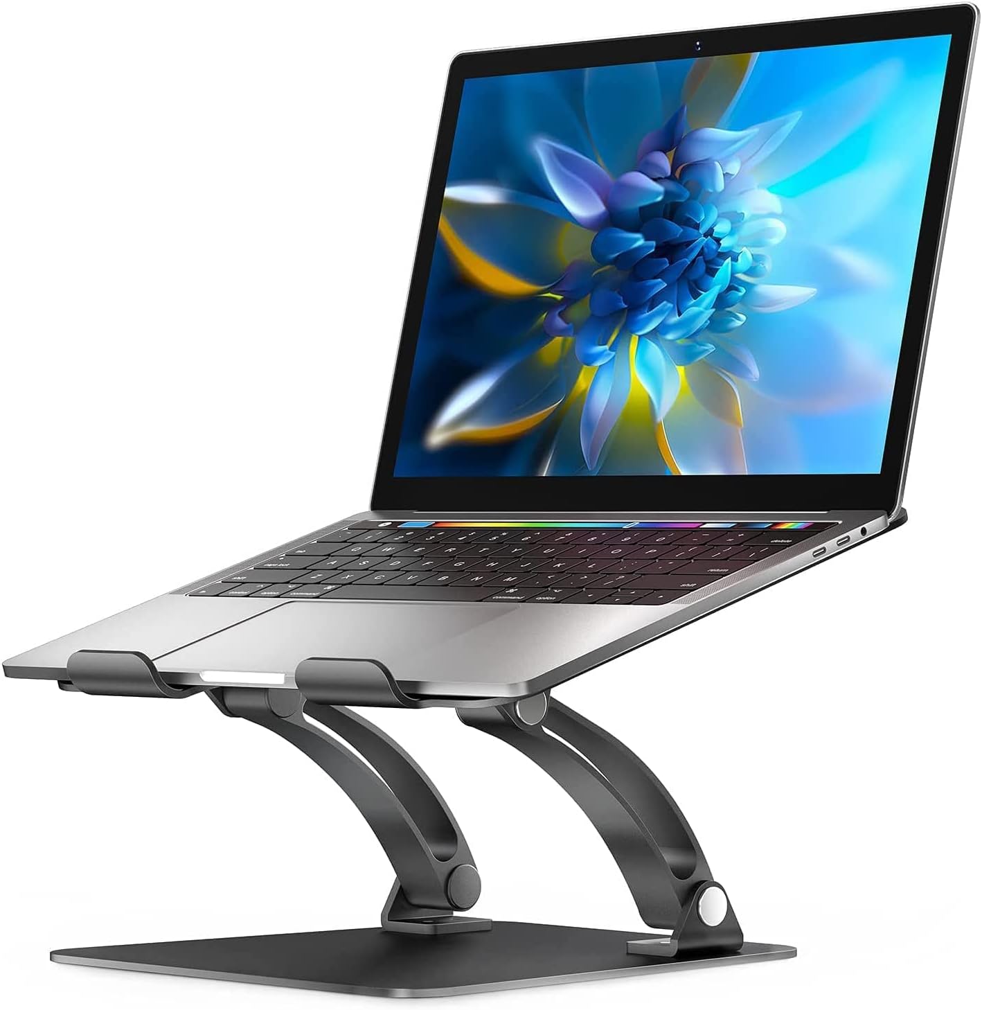 Nulaxy Adjustable Laptop Stand: Ergonomic Heat-Vent Design!