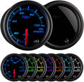 GlowShift Tinted 7 Color Oil Pressure Gauge Kit for Vehicles