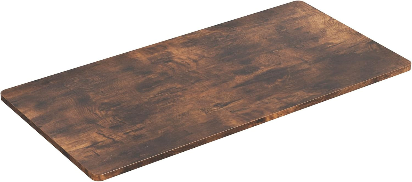 VIVO Rustic Vintage Brown 60 x 24 inch Solid Table Top for Desks