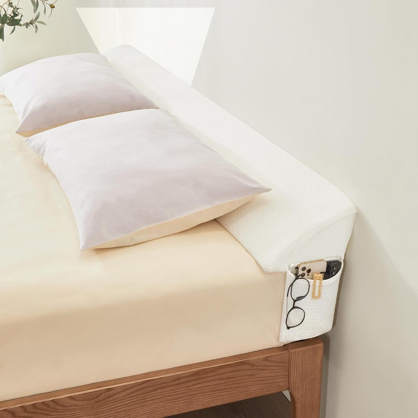 Bed Wedge Gap Filler King Pillow for Headboard Gap Solution